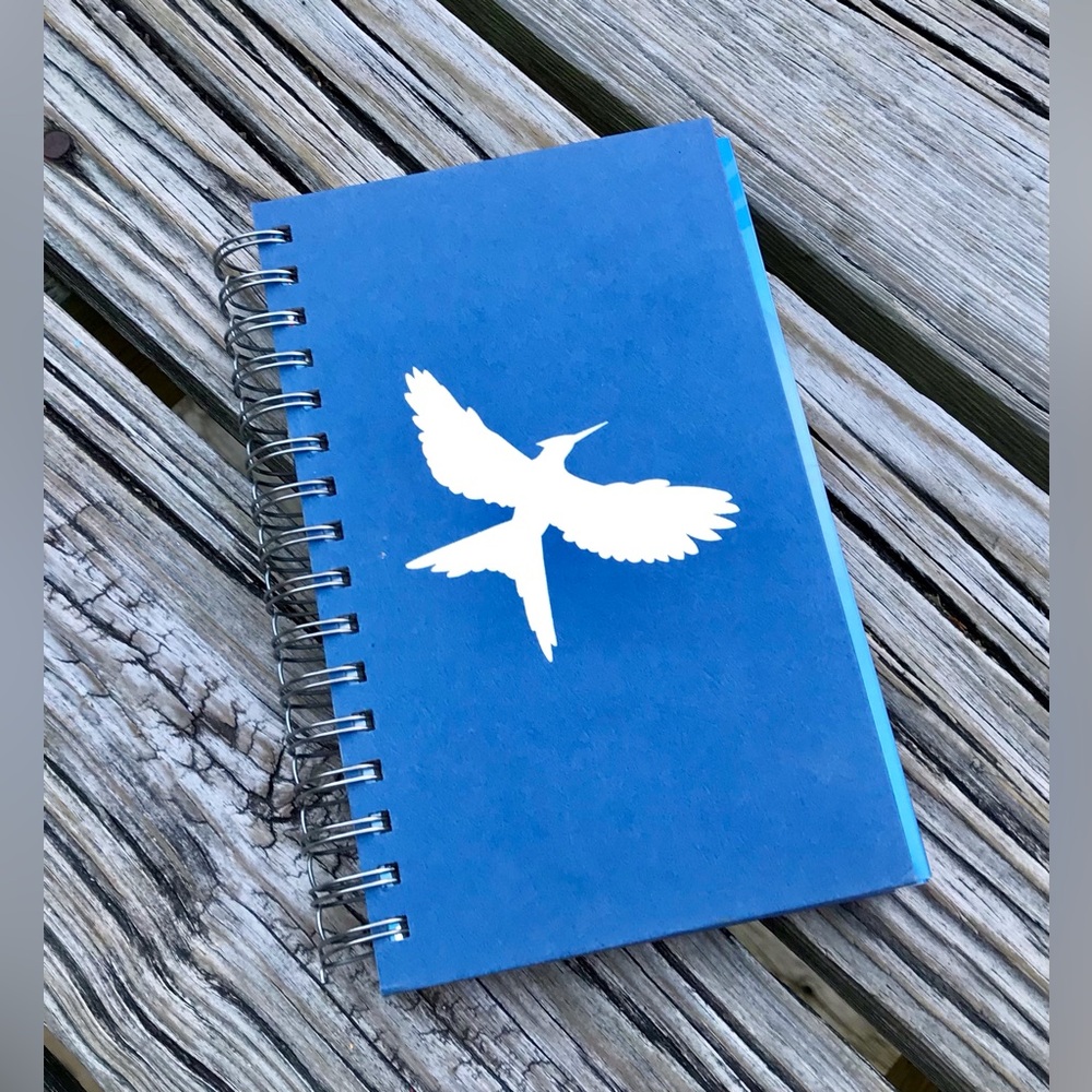 2/$10 Handmade Remade Hunger Games Mocking Jay Hardcover Book Journal Notebook